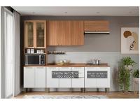 Armário de Cozinha Compacta Telasul Sálvia Nicho para Micro-ondas 8 Portas - 1