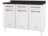 Balcão de Cozinha Telasul Aço 3 Portas 3 Gavetas Cristal - 1