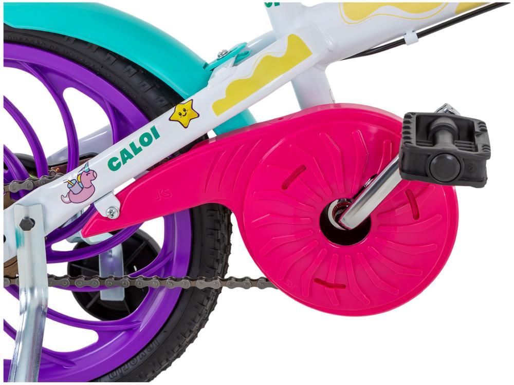 Bicicleta Infantil Aro 16" Caloi Ceci Branco e Rosa com Cestinha Freio V-Brake - 9