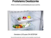 Geladeira/Refrigerador LG Frost Free Inox Duplex Branca 375L GN-B372PQW - 7