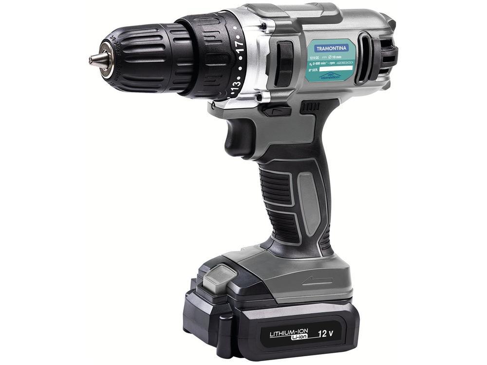 Furadeira e Parafusadeira Tramontina a Bateria 12V Peças 42383001 - 1