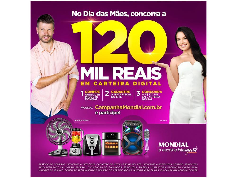 Parafusadeira Mondial a Bateria 4,8V 1,4" Reversível com Maleta 47 Peças Power Tools FPF-05M - 2