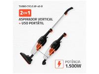 Aspirador de Pó 2 em 1 Mondial 1500W Turbo Cycle AP-40-B Preto e Laranja - 3
