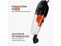 Aspirador de Pó 2 em 1 Mondial 1500W Turbo Cycle AP-40-B Preto e Laranja - 6