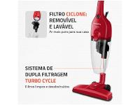 Aspirador de Pó 2 em 1 Mondial 1500W Turbo Cycle AP-40-R Vermelho e Preto - 3