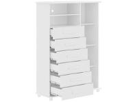 Cômoda com Espelho 6 Gavetas 1 Porta Móveis Lanza Atenas