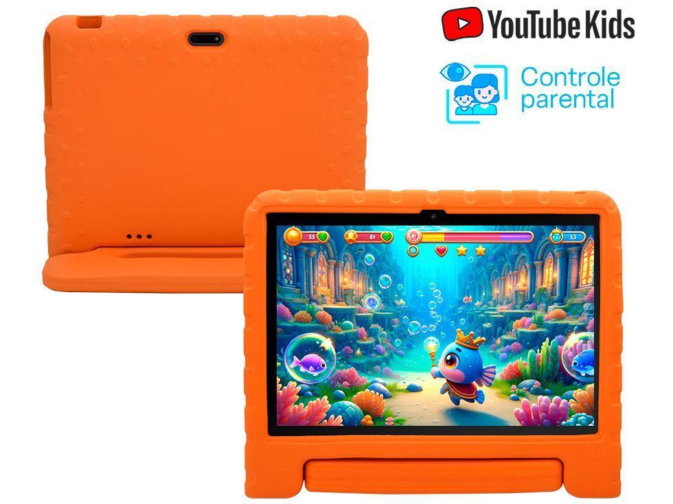Tablet Infantil Multilaser Kid Pad com Case 6GB RAM 128GB 10,1" Android Octa Core Wi-Fi - 3