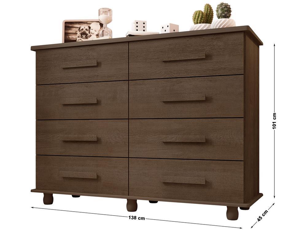 Cômoda 8 Gavetas Móveis Lanza Paris - 3