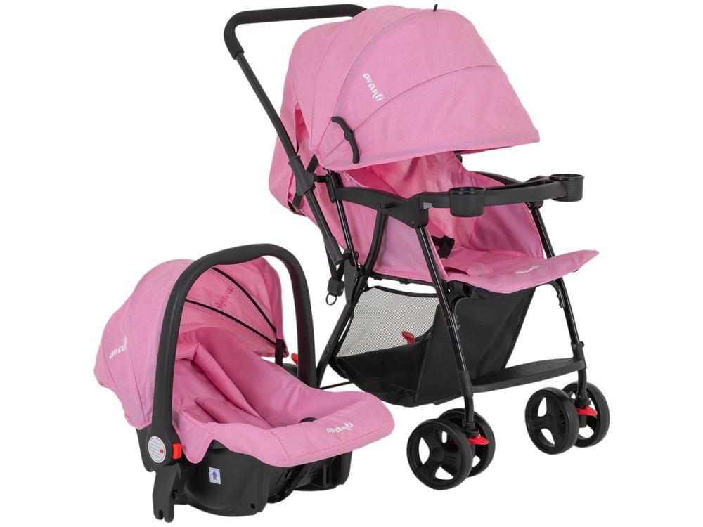 Carrinho de Bebê Reversível com Bebê Conforto Avanti Travel System Owen 6 Rodas 15kg - 1