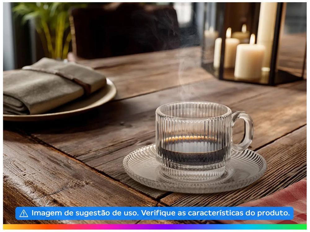 Jogo de Xícaras de Café 95ml Haus Concept Canelado 6 Peças - 3