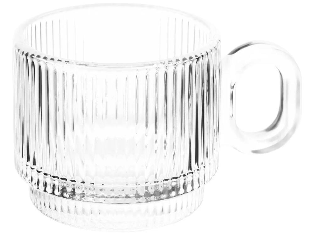 Jogo de Xícaras de Café 95ml Haus Concept Canelado 6 Peças - 7