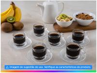 Jogo de Xícaras de Café 95ml Haus Concept Canelado 6 Peças - 2