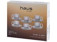 Jogo de Xícaras de Café 95ml Haus Concept Canelado 6 Peças - 9