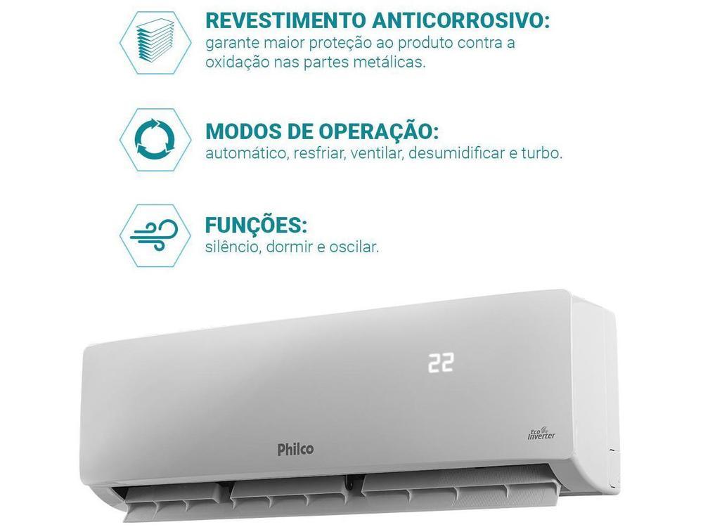 Ar-condicionado Split 9.000 BTUs Philco Eco Inverter Quente e Frio PAC9QC - 5