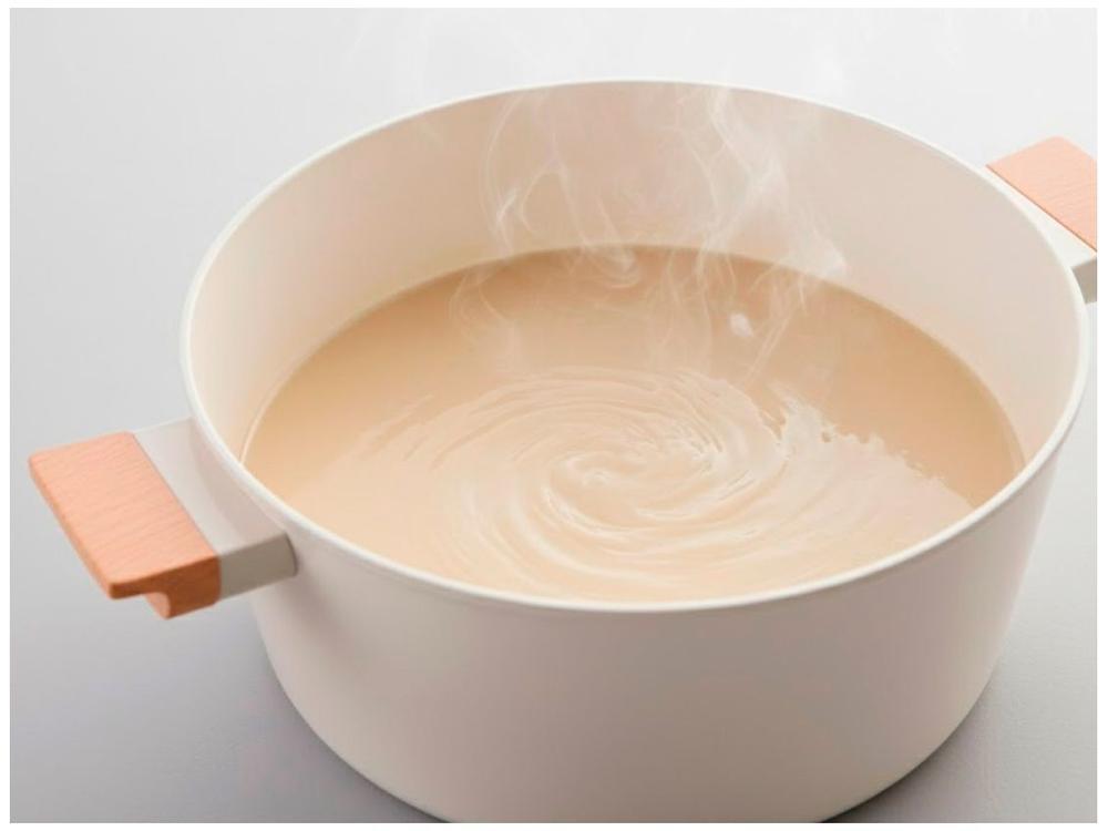 Jogo de Panelas Brinox Revestimento Cerâmico Creme 5 Peças Cabo Amadeirado Ceramic Life Nordic - 4