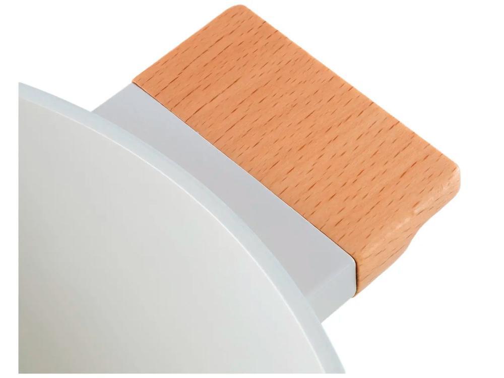 Jogo de Panelas Brinox Revestimento Cerâmico Creme 5 Peças Cabo Amadeirado Ceramic Life Nordic - 7