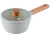 Jogo de Panelas Brinox Revestimento Cerâmico Creme 5 Peças Cabo Amadeirado Ceramic Life Nordic - 8