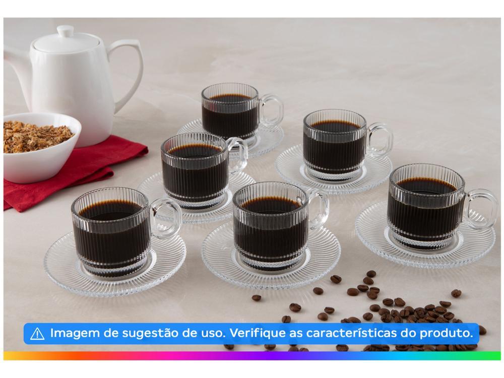 Jogo de Xícaras de Chá 170ml Haus Concept Canelado 6 Peças - 2