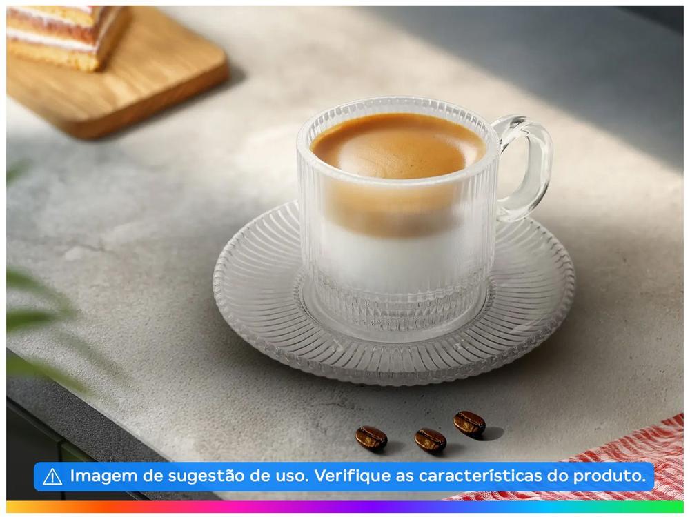 Jogo de Xícaras de Chá 170ml Haus Concept Canelado 6 Peças - 3