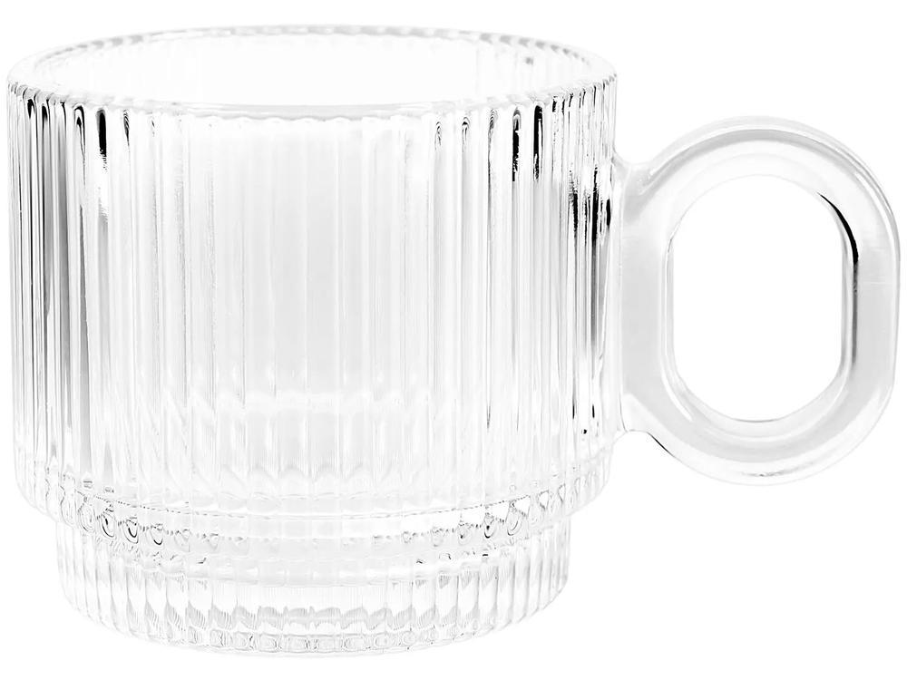 Jogo de Xícaras de Chá 170ml Haus Concept Canelado 6 Peças - 6