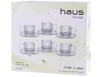 Jogo de Xícaras de Chá 170ml Haus Concept Canelado 6 Peças - 9