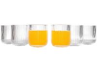 Jogo de Copos de Vidro 300ml 6 Peças Haus Concept Canelado - 1