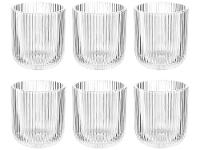 Jogo de Copos de Vidro 300ml 6 Peças Haus Concept Canelado