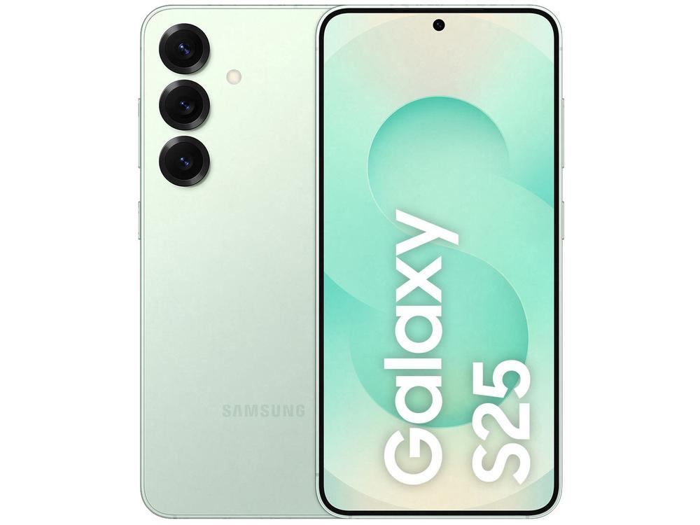Samsung Galaxy S25 5G 256GB Galaxy AI Verde 6,2" 12GB RAM Câm. Tripla 50+12+10MP Bateria 4000mAh Dual Chip - 1