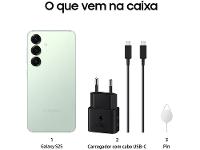 Samsung Galaxy S25 5G 256GB Galaxy AI Verde 6,2" 12GB RAM Câm. Tripla 50+12+10MP Bateria 4000mAh Dual Chip - 8