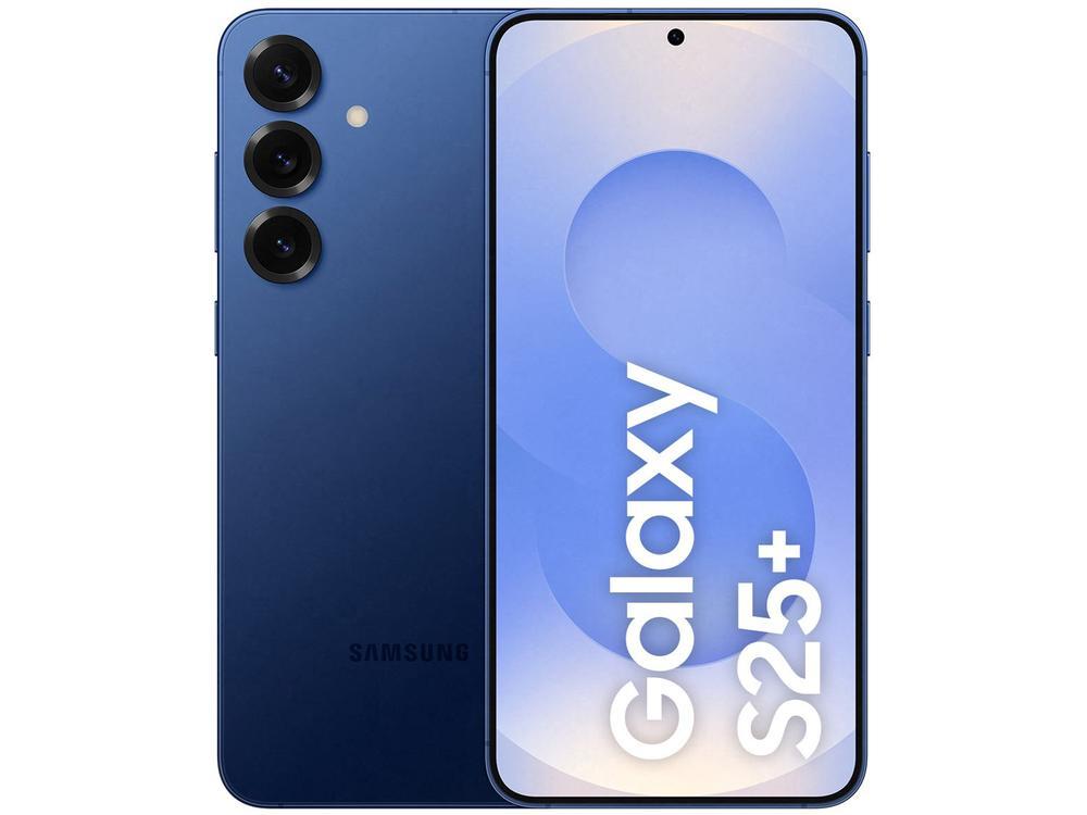 Samsung Galaxy S25+ 5G 256GB Galaxy AI Azul Marinho 6,7" 12GB RAM Câm. Tripla 50+12+10MP Bateria 4900mAh Dual Chip - 1