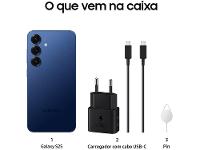 Samsung Galaxy S25 5G 256GB Galaxy AI Azul Marinho 6,2" 12GB RAM Câm. Tripla 50+12+10MP Bateria 4000mAh Dual Chip - 8