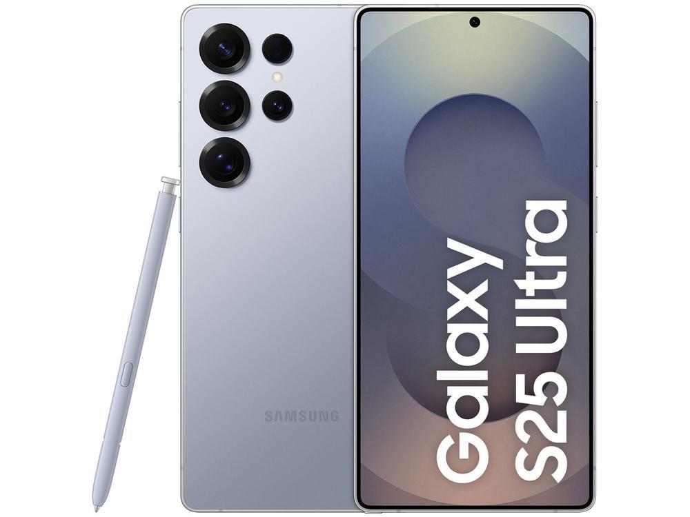 Samsung Galaxy S25 Ultra 5G 256GB Galaxy AI Titânio Azul 6,9" 12GB RAM Câm. Quádrupla 200+50+10+50MP Bateria 5000mAh Dual Chip - 1