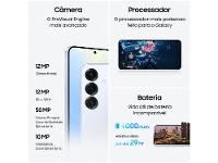 Samsung Galaxy S25 5G 256GB Galaxy AI Azul 6,2" 12GB RAM Câm. Tripla 50+12+10MP Bateria 4000mAh Dual Chip - 5