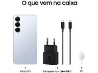 Samsung Galaxy S25 5G 256GB Galaxy AI Azul 6,2" 12GB RAM Câm. Tripla 50+12+10MP Bateria 4000mAh Dual Chip - 8