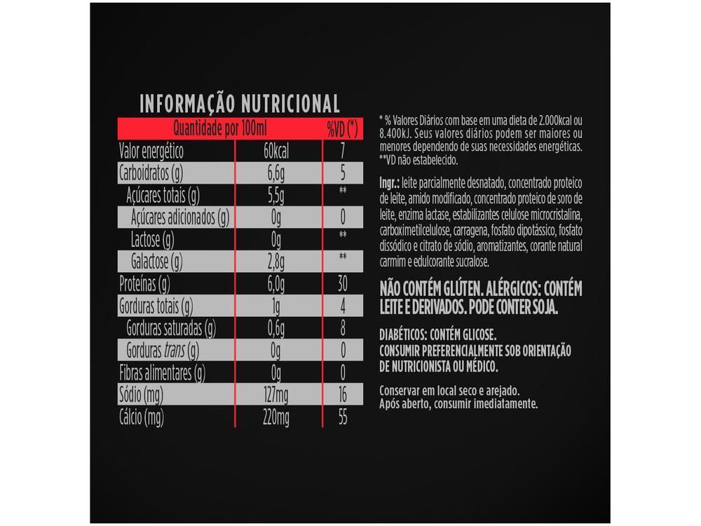 Bebida Láctea UHT 15g de Proteínas Danone YoPRO Morango Zero Açúcar 250ml 12 Unidades - 3