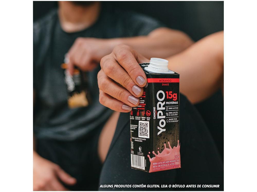 Bebida Láctea UHT 15g de Proteínas Danone YoPRO Morango Zero Açúcar 250ml 12 Unidades - 7