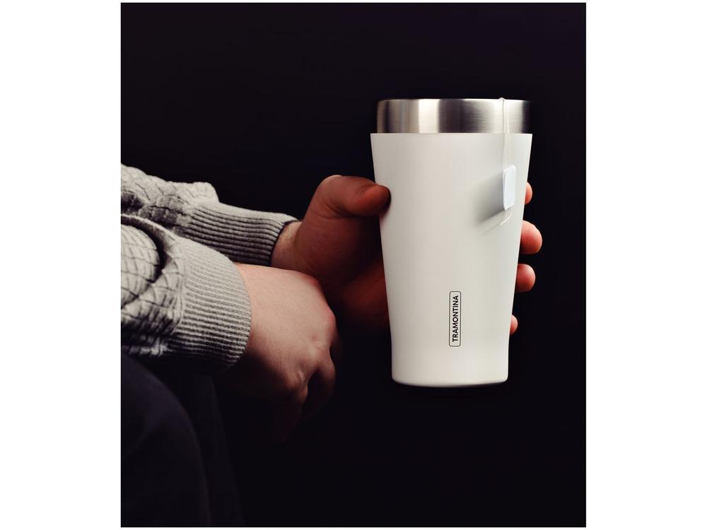 Copo Térmico Parede Dupla Tramontina Exata 61646510 Branco 550ml - 4