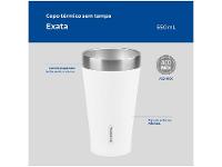 Copo Térmico Parede Dupla Tramontina Exata 61646510 Branco 550ml - 3