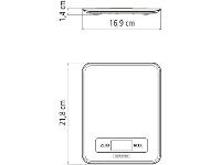 Balança de Cozinha Digital Tramontina 5kg Inox Adatto 61101020 - 5