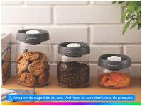 Pote de Vidro Hermético Tramontina com Tampa Redondo 800ml Purezza - 2