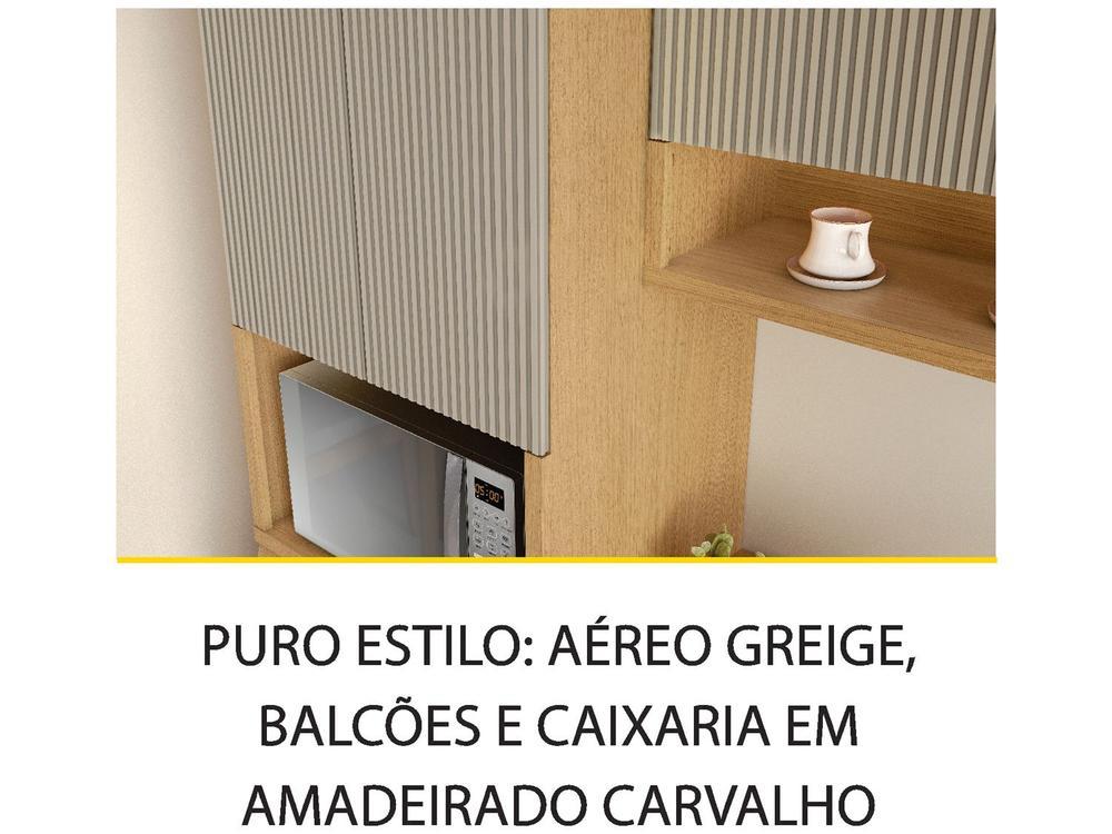 Armário de Cozinha Compacta Nesher Simone Mendes 8 Portas 1 Gavetas 100% MDF - 5