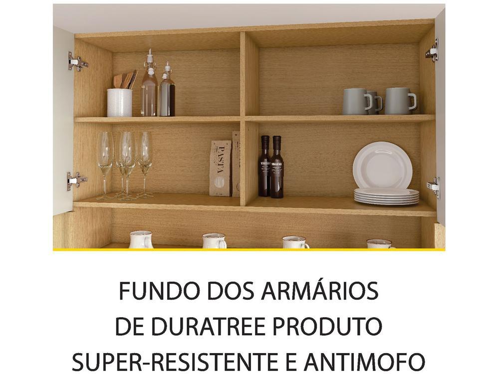 Armário de Cozinha Compacta Nesher Simone Mendes 8 Portas 1 Gavetas 100% MDF - 7