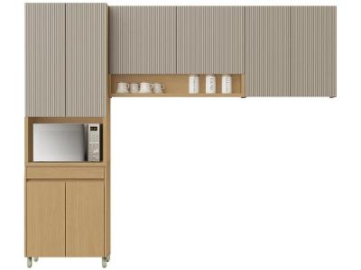 Armário de Cozinha Compacta Nesher Simone Mendes 8 Portas 1 Gavetas 100% MDF