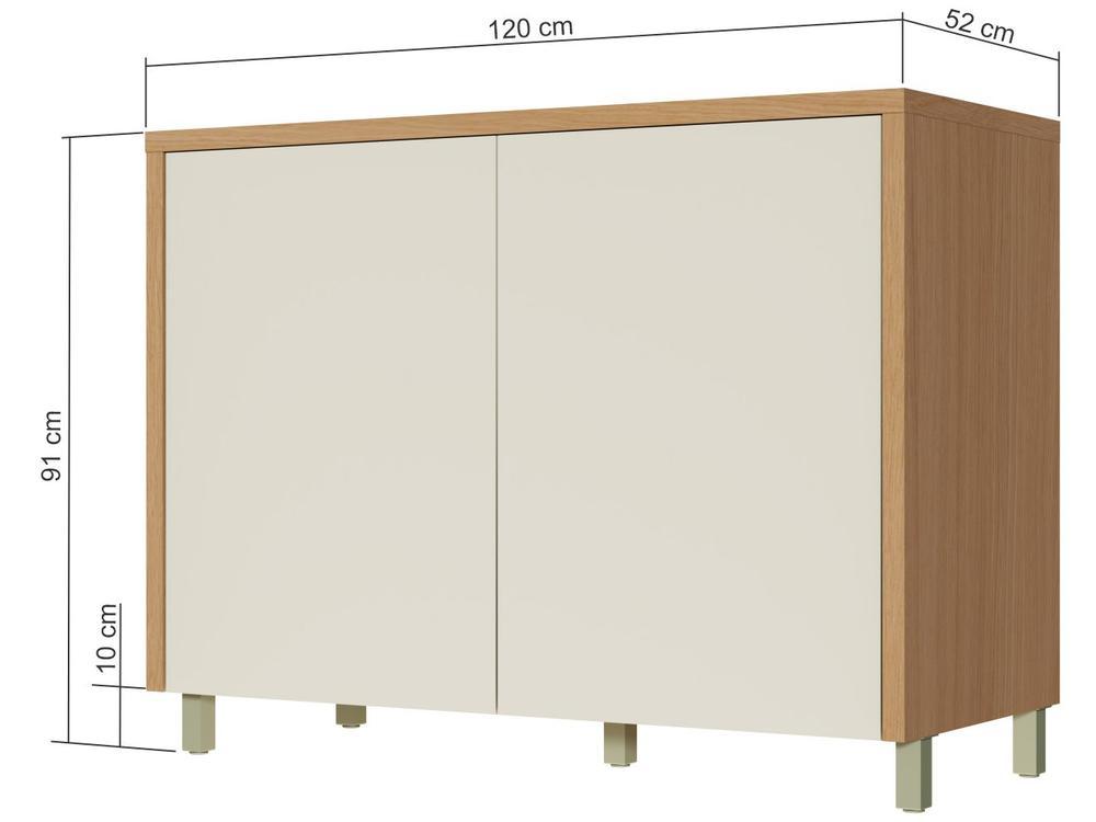 Balcão de Cozinha Nesher 100% MDF 2 Portas Condessa - 3