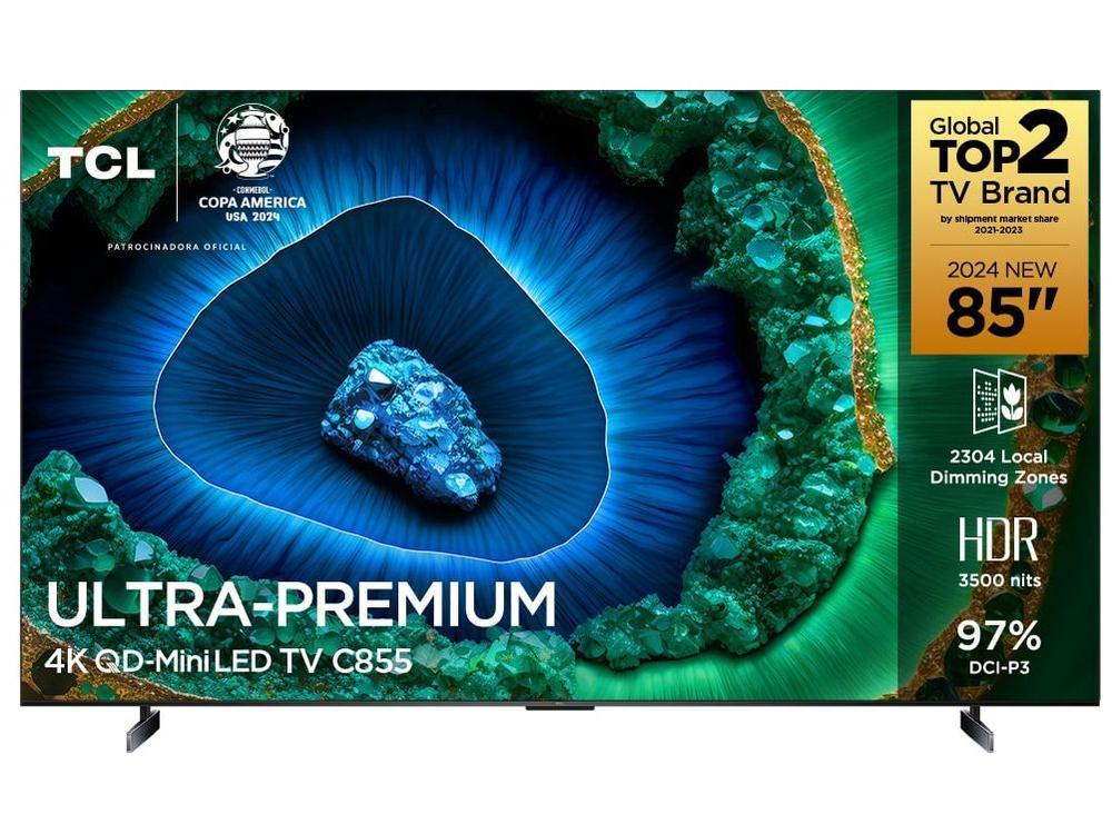 Smart TV 85" TCL 4K QD-Mini LED Ultra Premium C855 120Hz Android AiPQ Pro Google Assistente 4 HDMI - 7