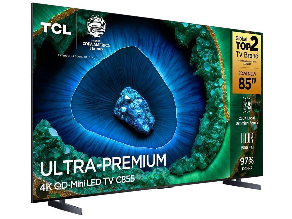 Smart TV 85" TCL 4K QD-Mini LED Ultra Premium C855 120Hz Android AiPQ Pro Google Assistente 4 HDMI - 8