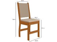 Mesa de Jantar 4 Cadeiras Retangular Bellagio Poliman Móveis