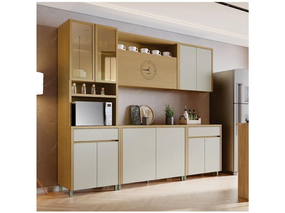 Armário de Cozinha Compacta Nesher Condessa 7 Portas 1 Gaveta 100% MDF - 1