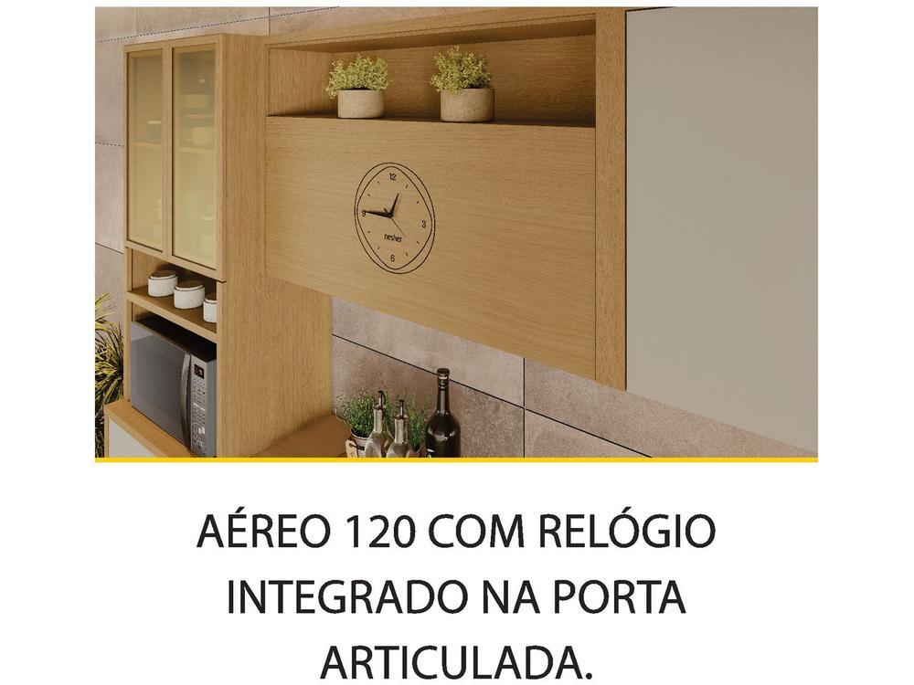 Armário de Cozinha Compacta Nesher Condessa 7 Portas 1 Gaveta 100% MDF - 5