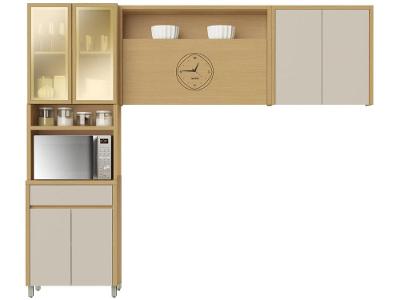 Armário de Cozinha Compacta Nesher Condessa 7 Portas 1 Gaveta 100% MDF